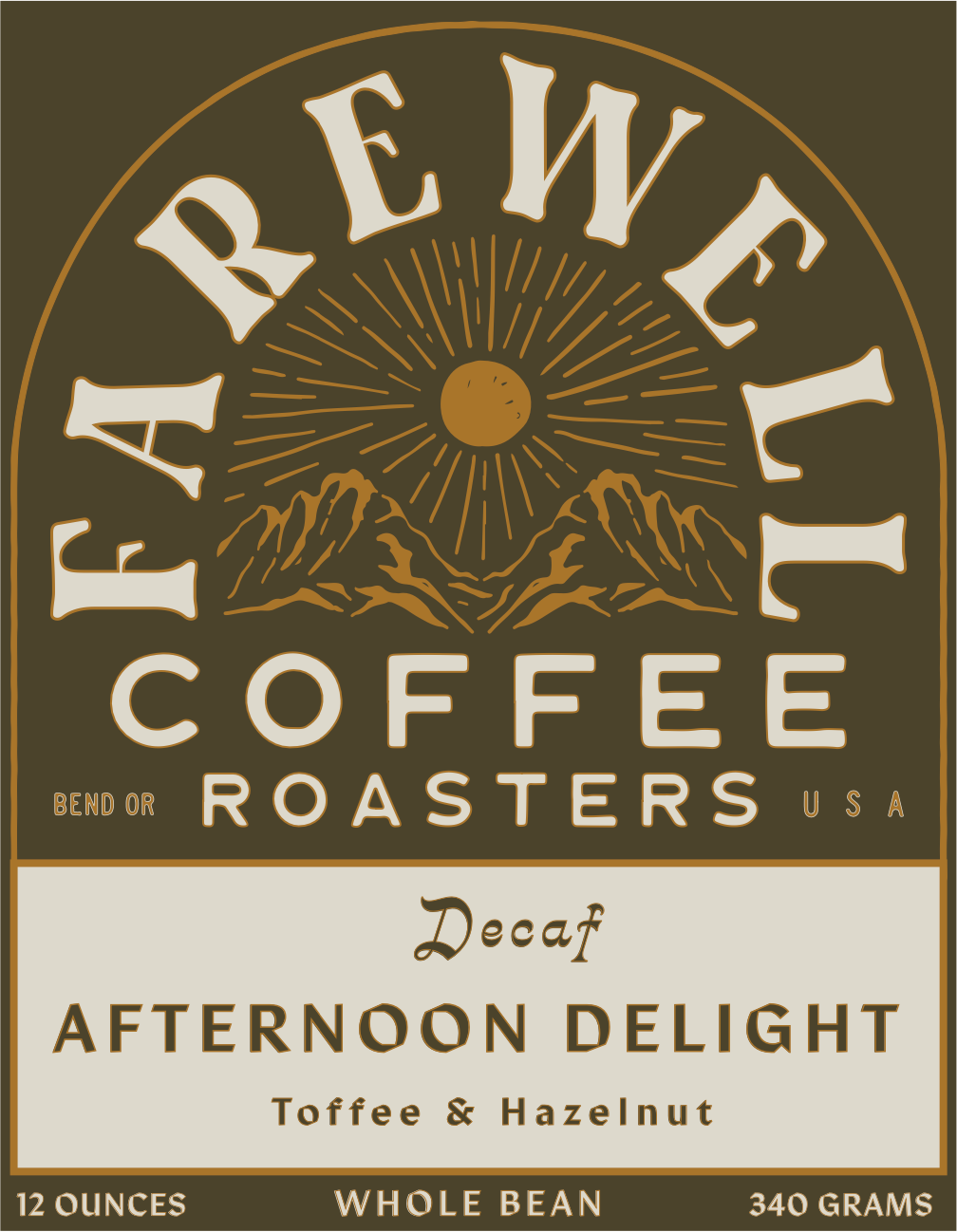 AFTERNOON DELIGHT - DECAF WHOLE BEAN COFFEE